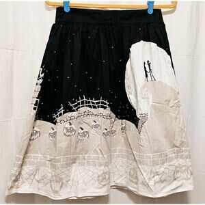 DISNEY Tim Burton The Nightmare Before Christmas Moon Skirt Size Small